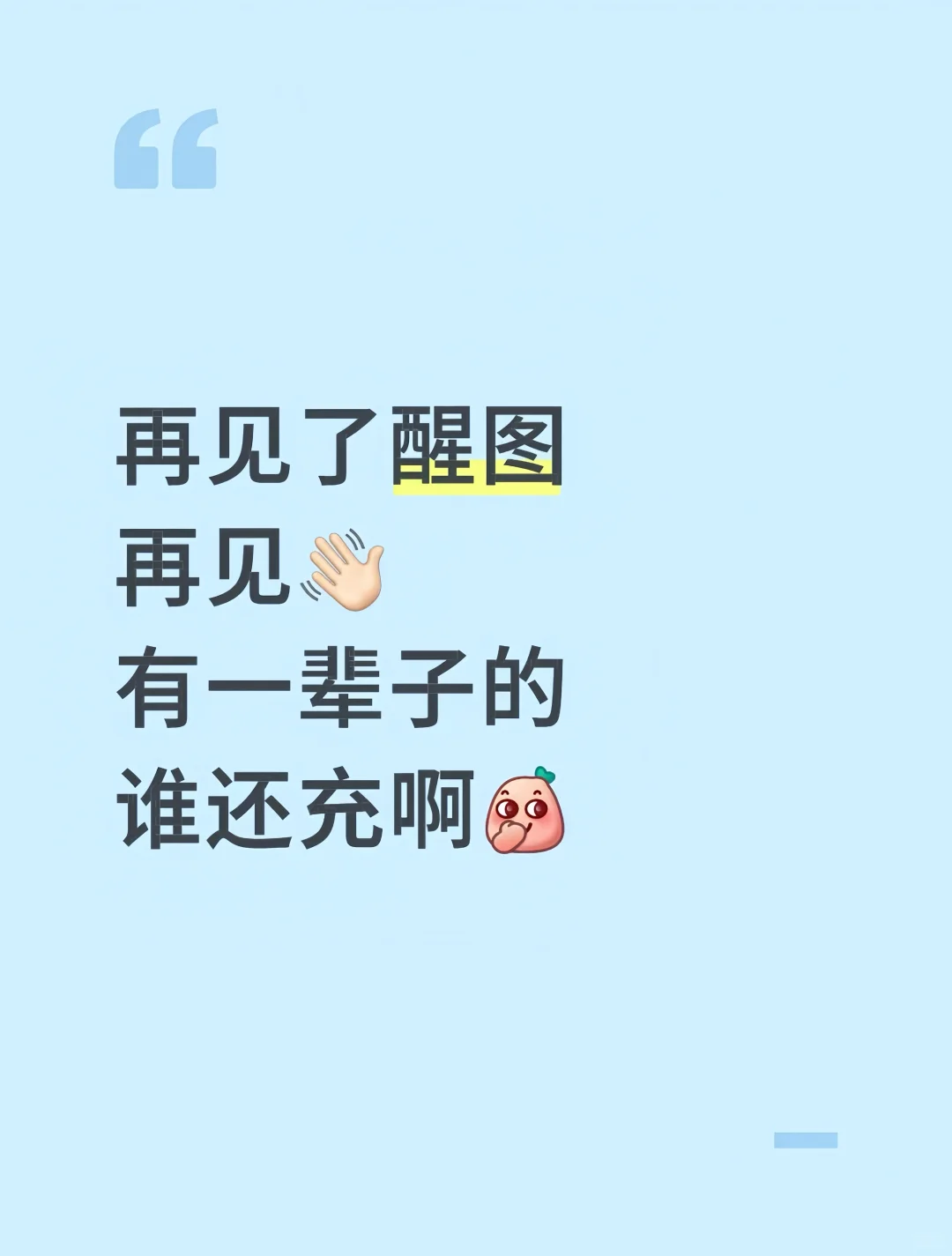 再见了醒图再见👋