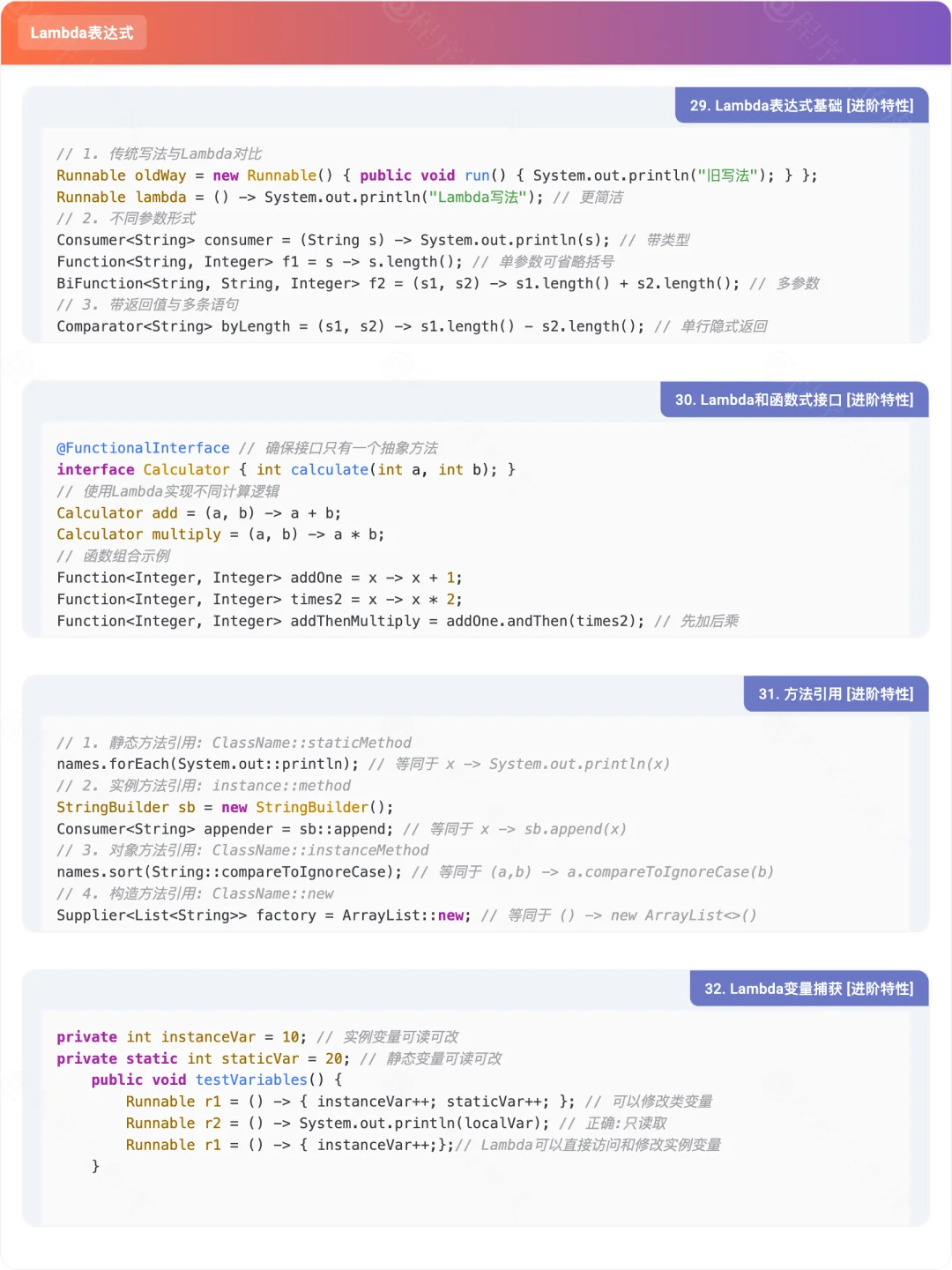 60个常用Java代码片段大全,建议收藏!📚