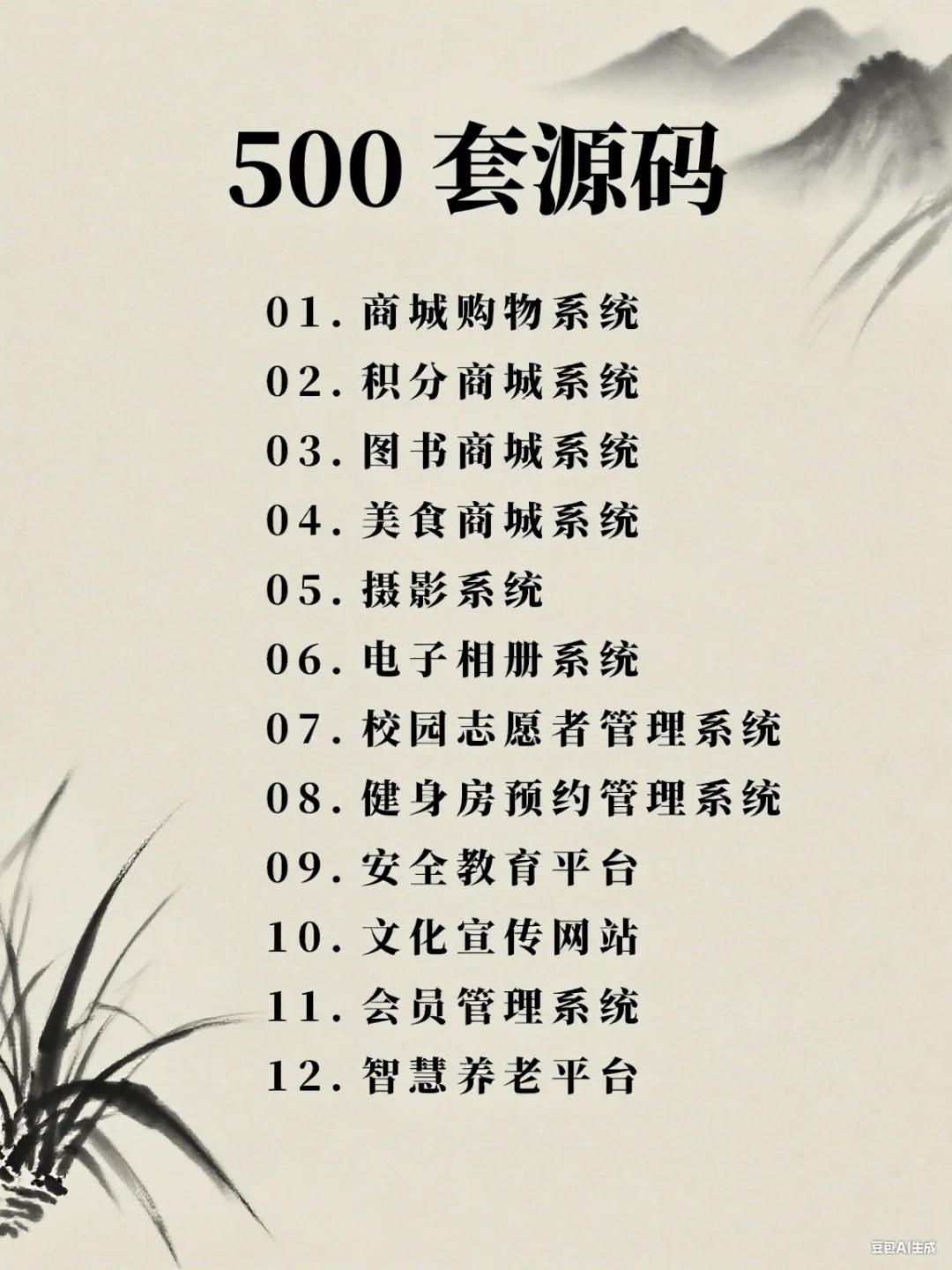 500套微信小程序（源码＋文档）拿走直接用