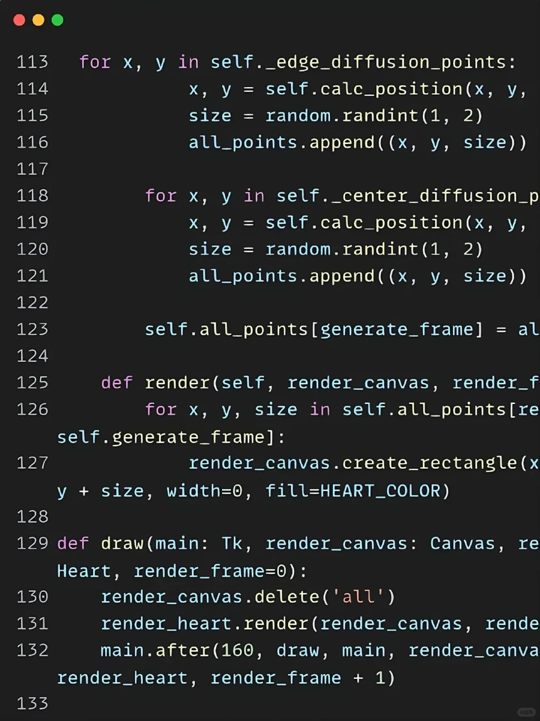 教你用Python敲出跳动的爱心代码✔
