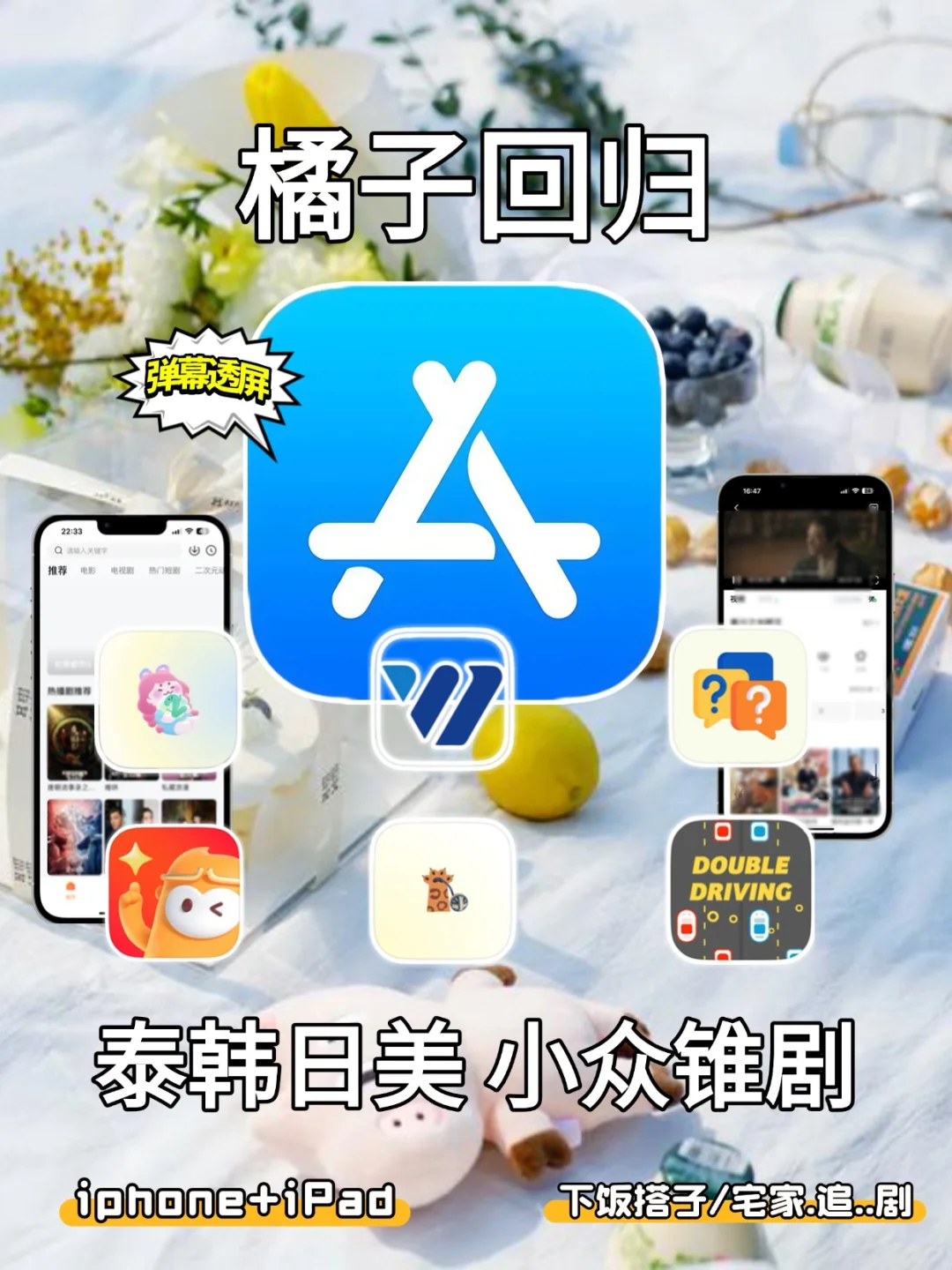 橘子回归，苹果IOS锥剧