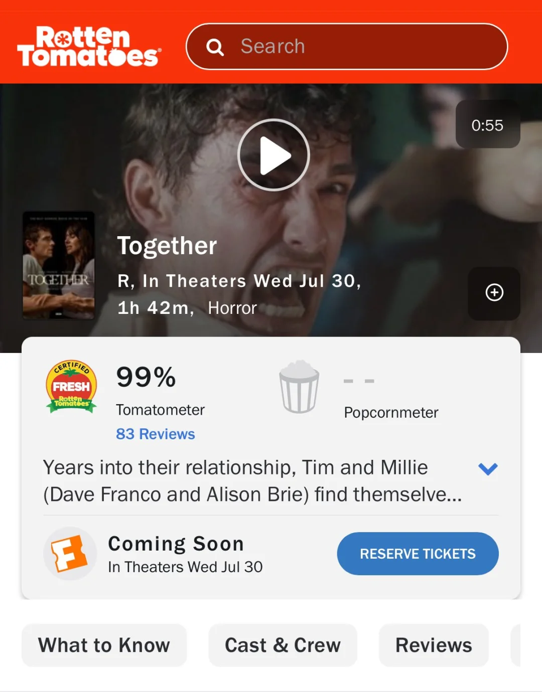 恐怖片《同甘共苦》上映好评,烂番茄99%