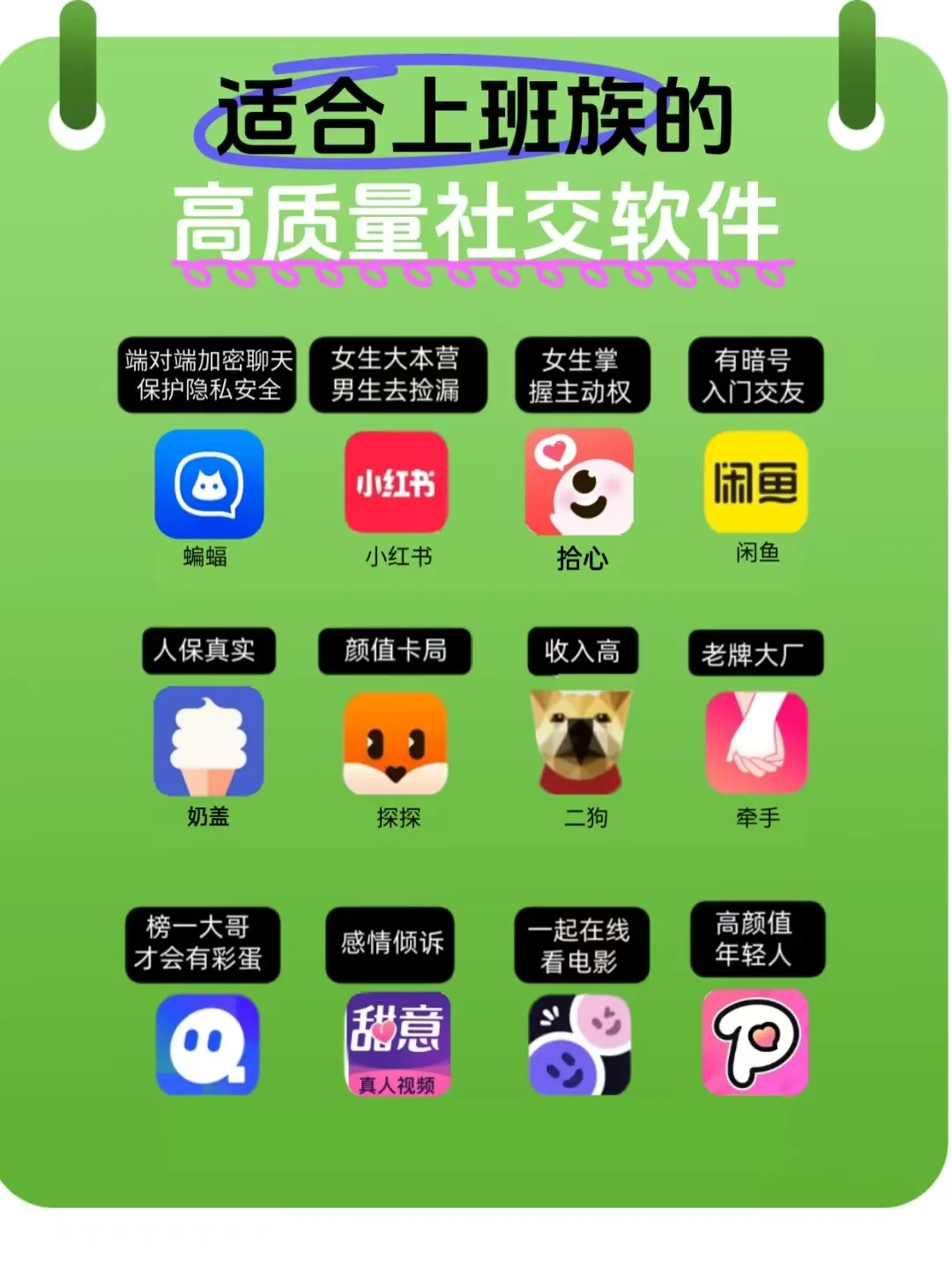 适合上班族的高质量社交软件