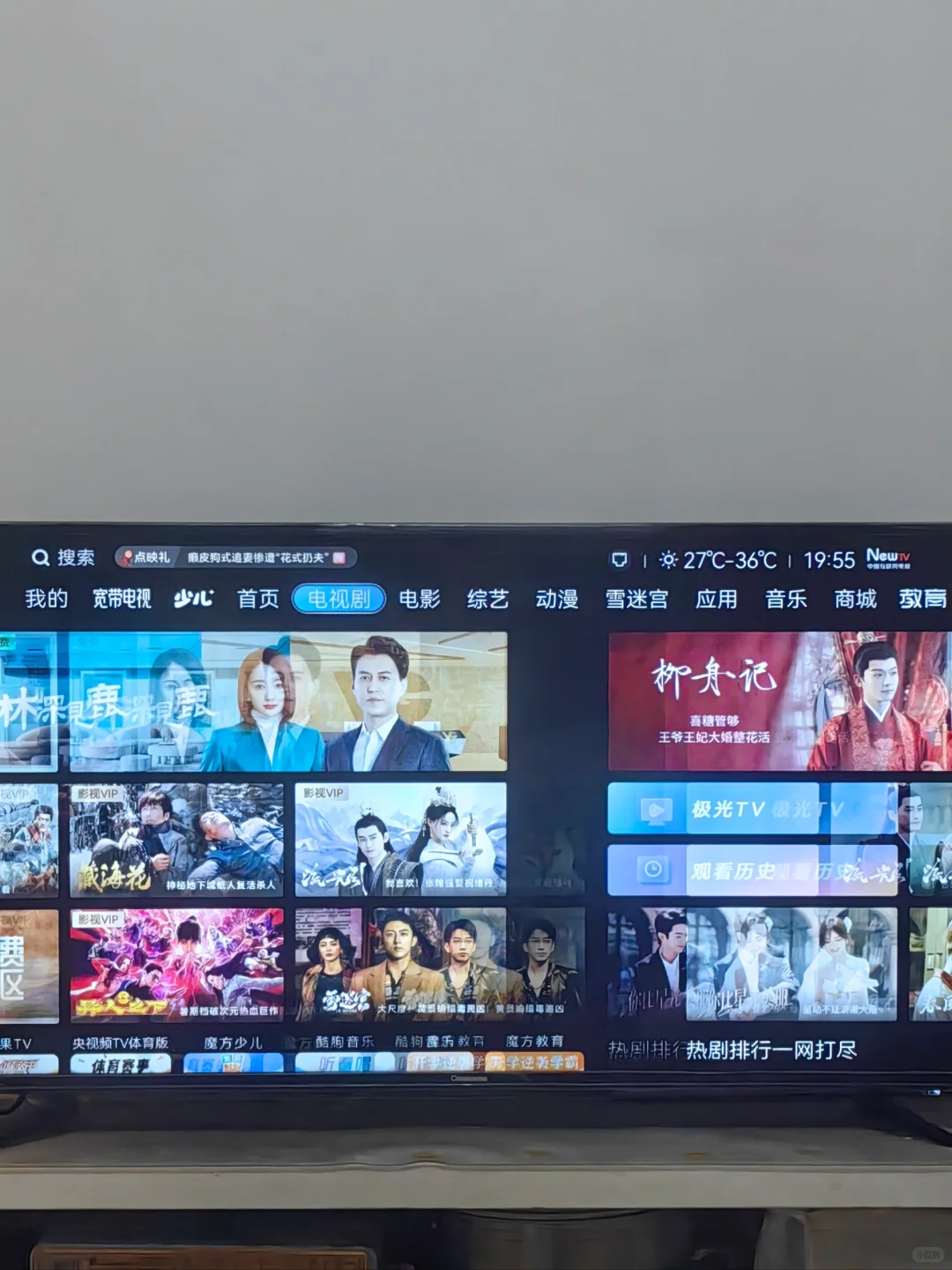 服了，现在的电视不能看电视