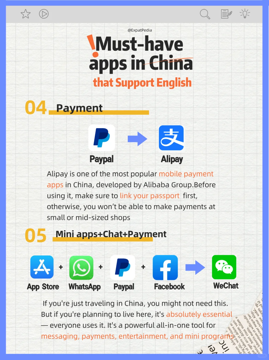 Essential apps for expat