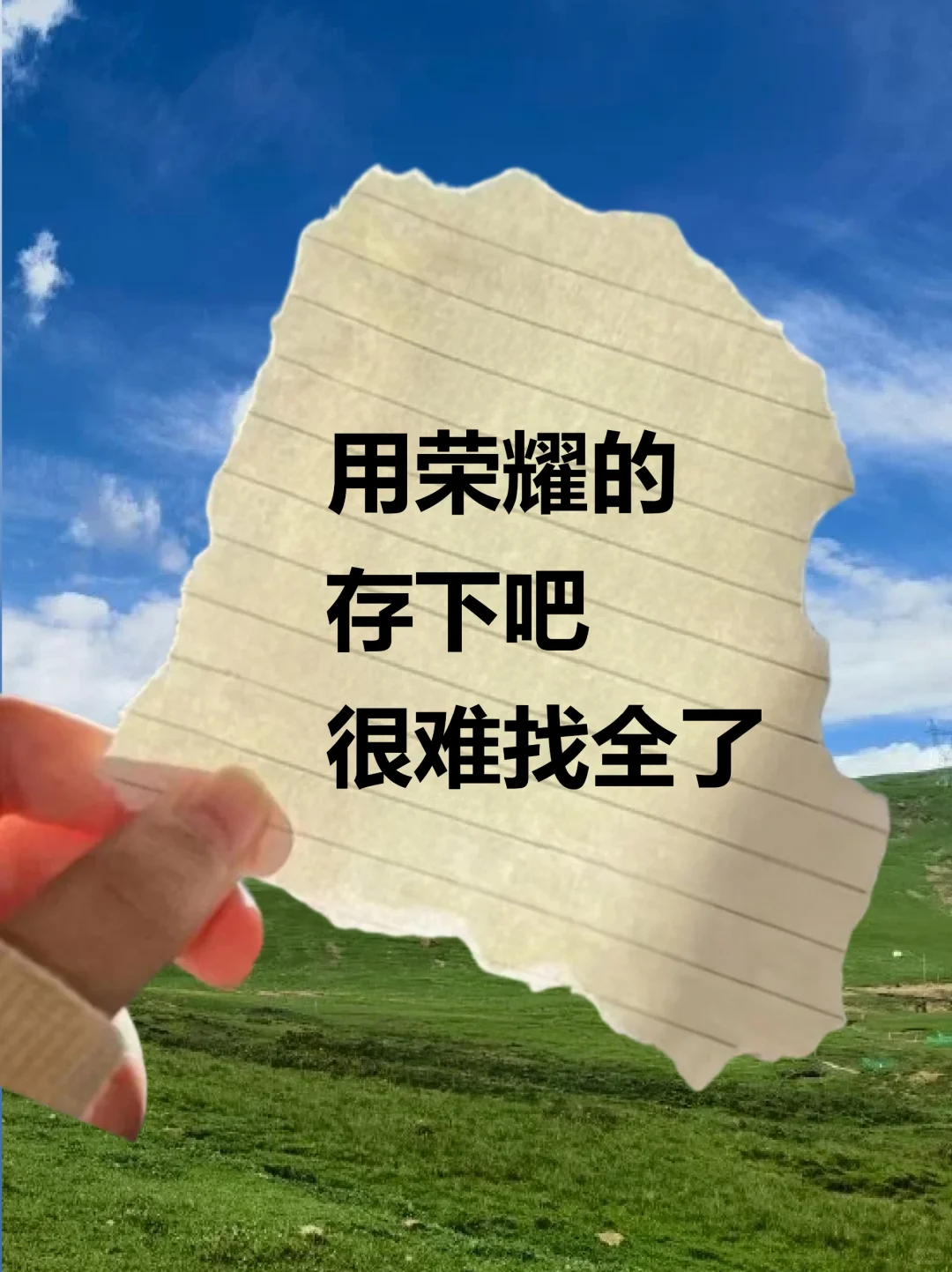 用荣耀的存下吧很难找全了