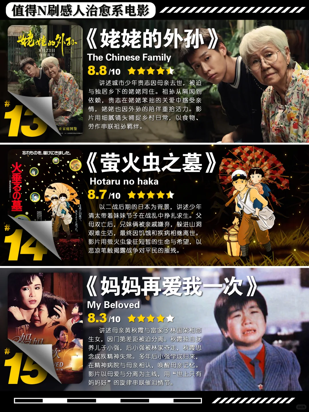 15部感人催泪电影推荐。