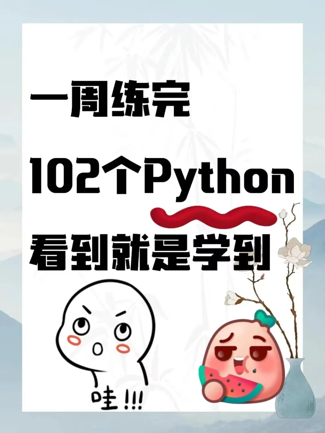 一周练完的102个Python项目，附源码！