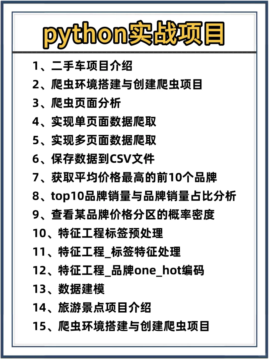 120个python实战项目源码，拿走即用