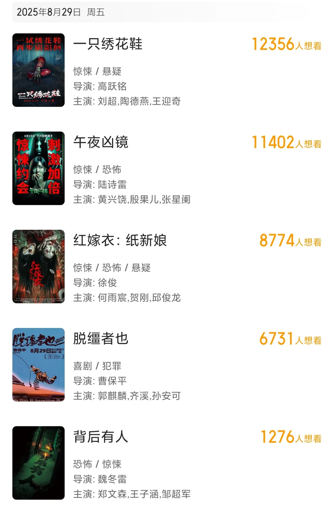 暑期档!8月新片档期汇总及观影推荐