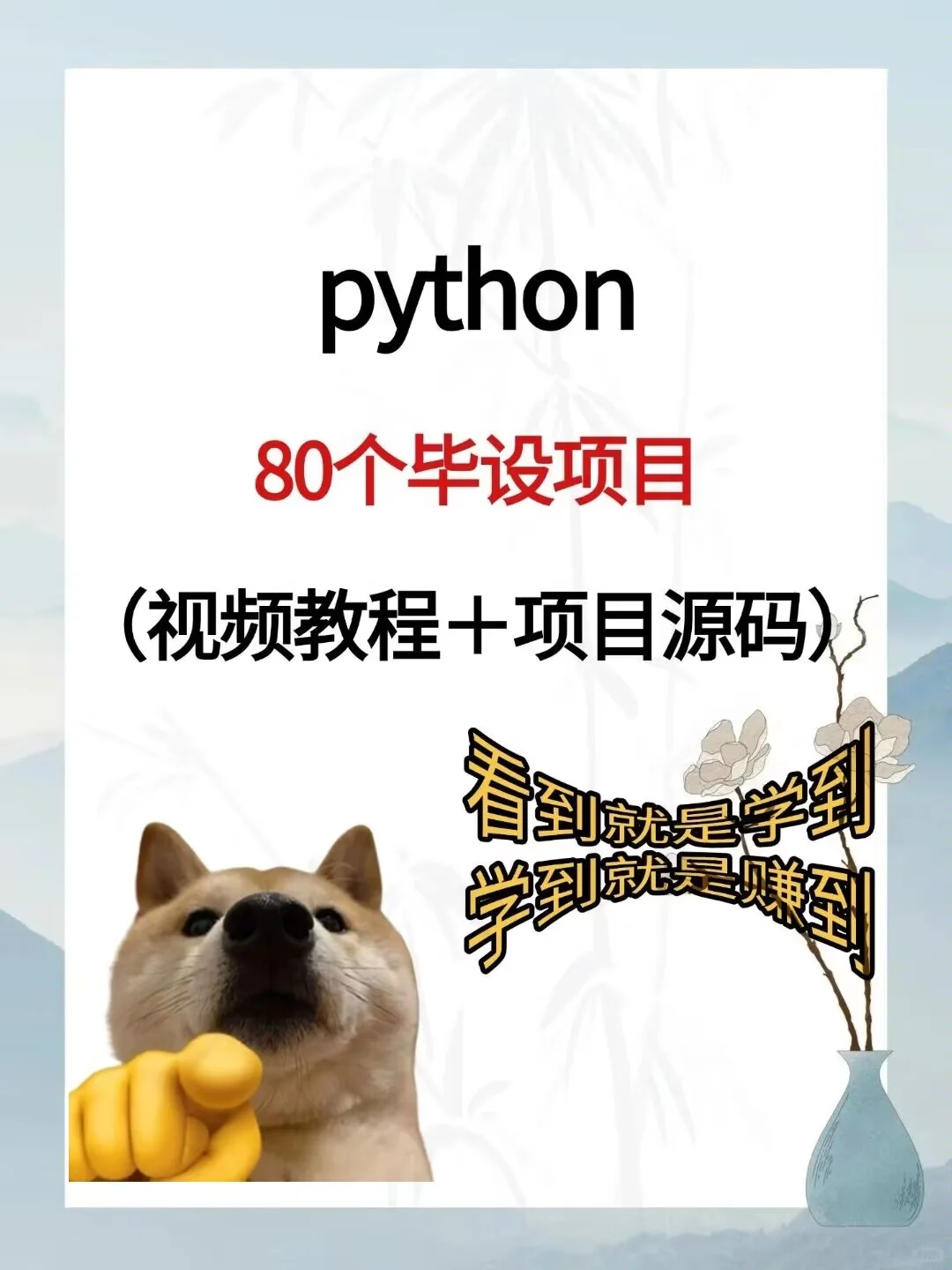 Python80个毕设项目！附源码！