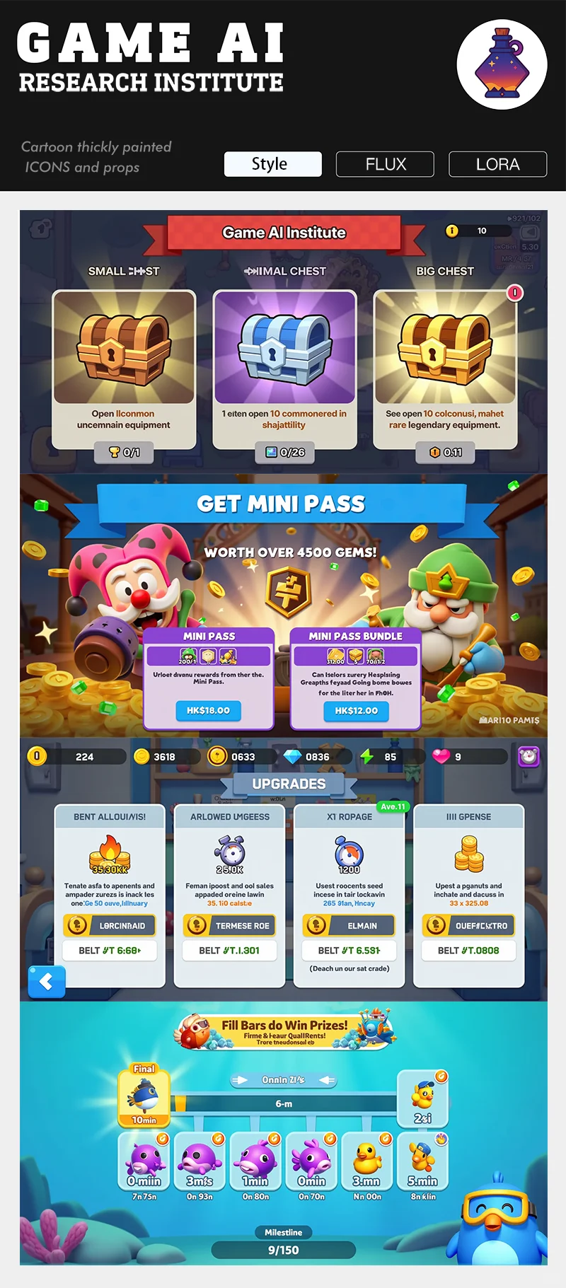 gmic style _F1 lora_Game cartoon界面更新