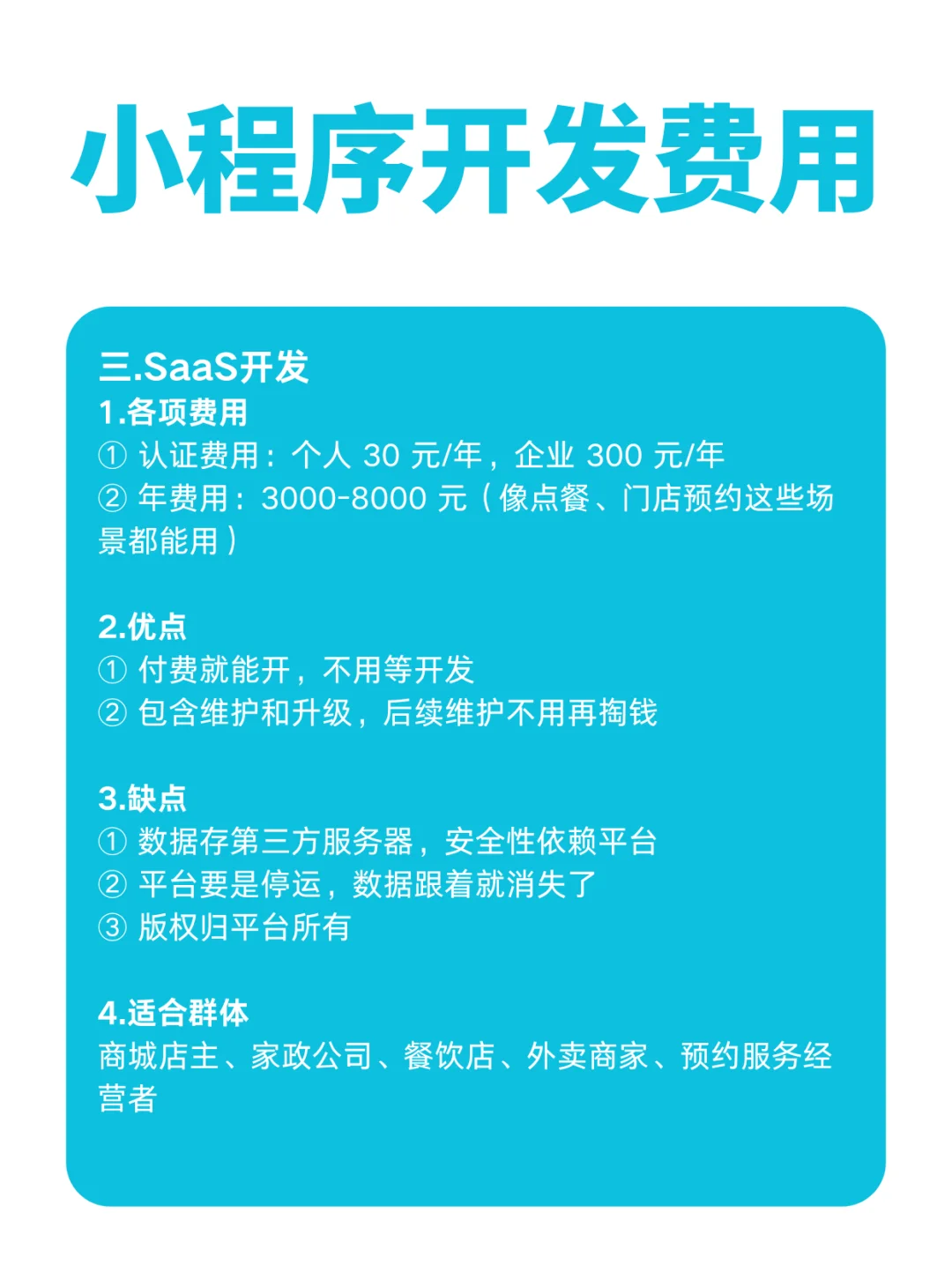 小程序开发费用有哪些构成？小程序开发费用