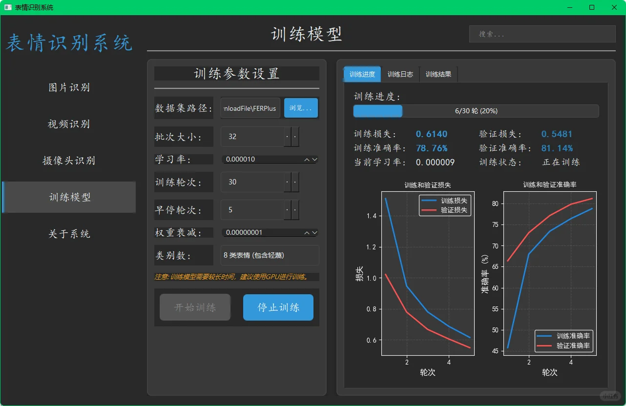 基于深度学习的人脸表情识别系统源码