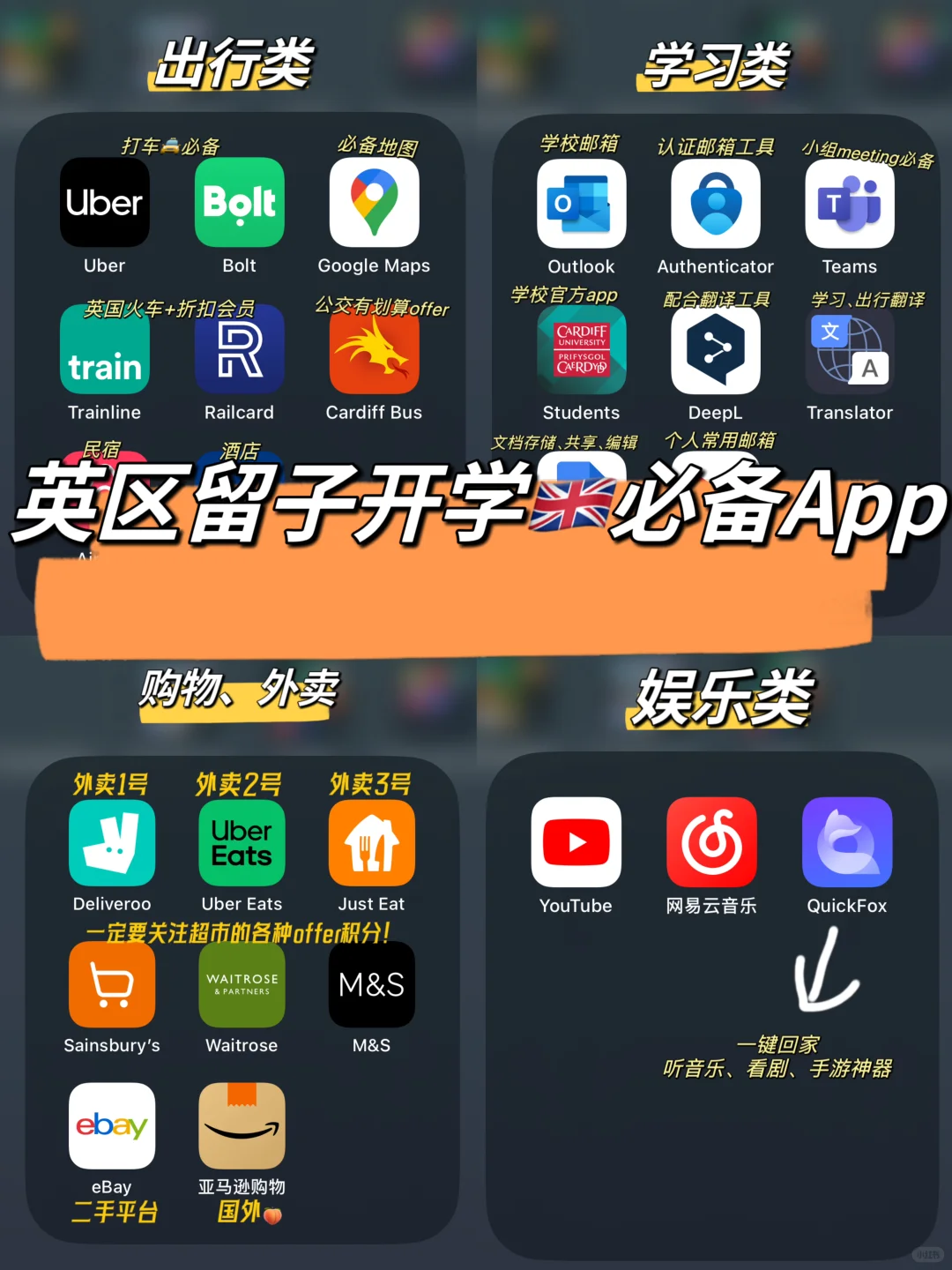 24fall🇬🇧英区留子开学必备APP