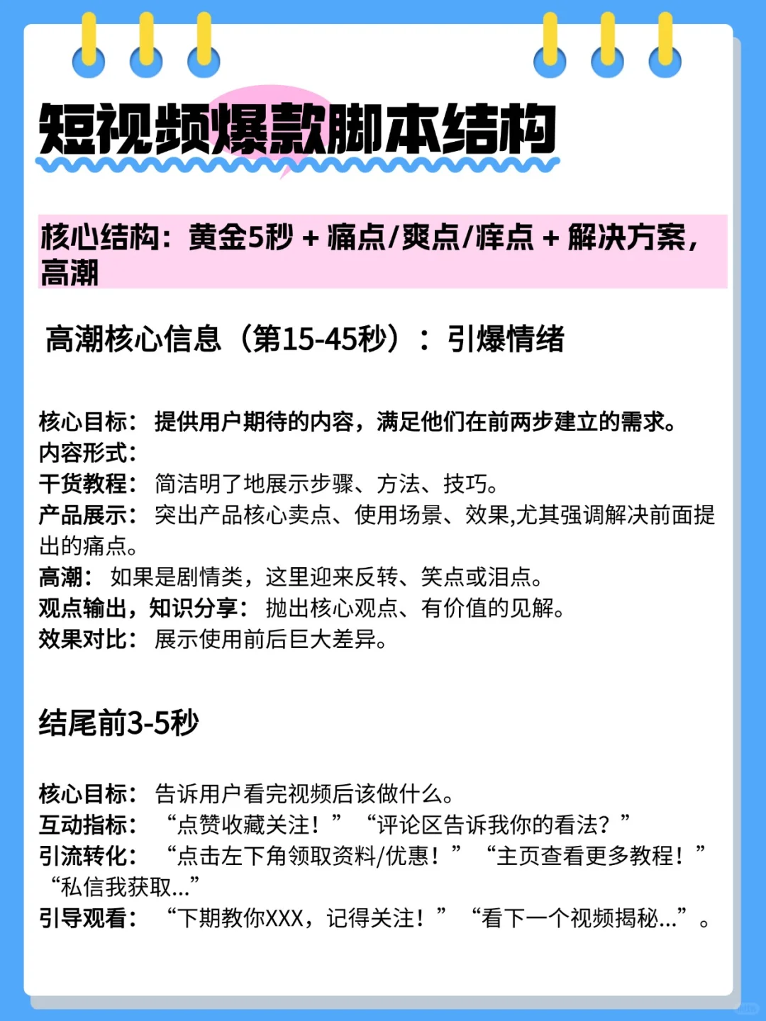 爆🔥短视频，脚本该怎么写⁉️
