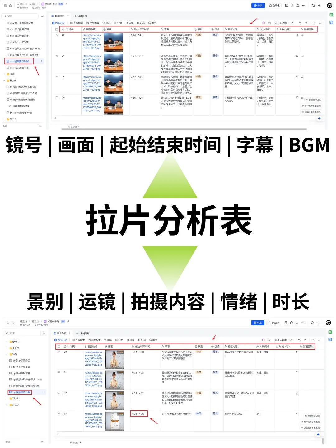 短视频拉片➕脚本拆解，有了它效率翻10倍！