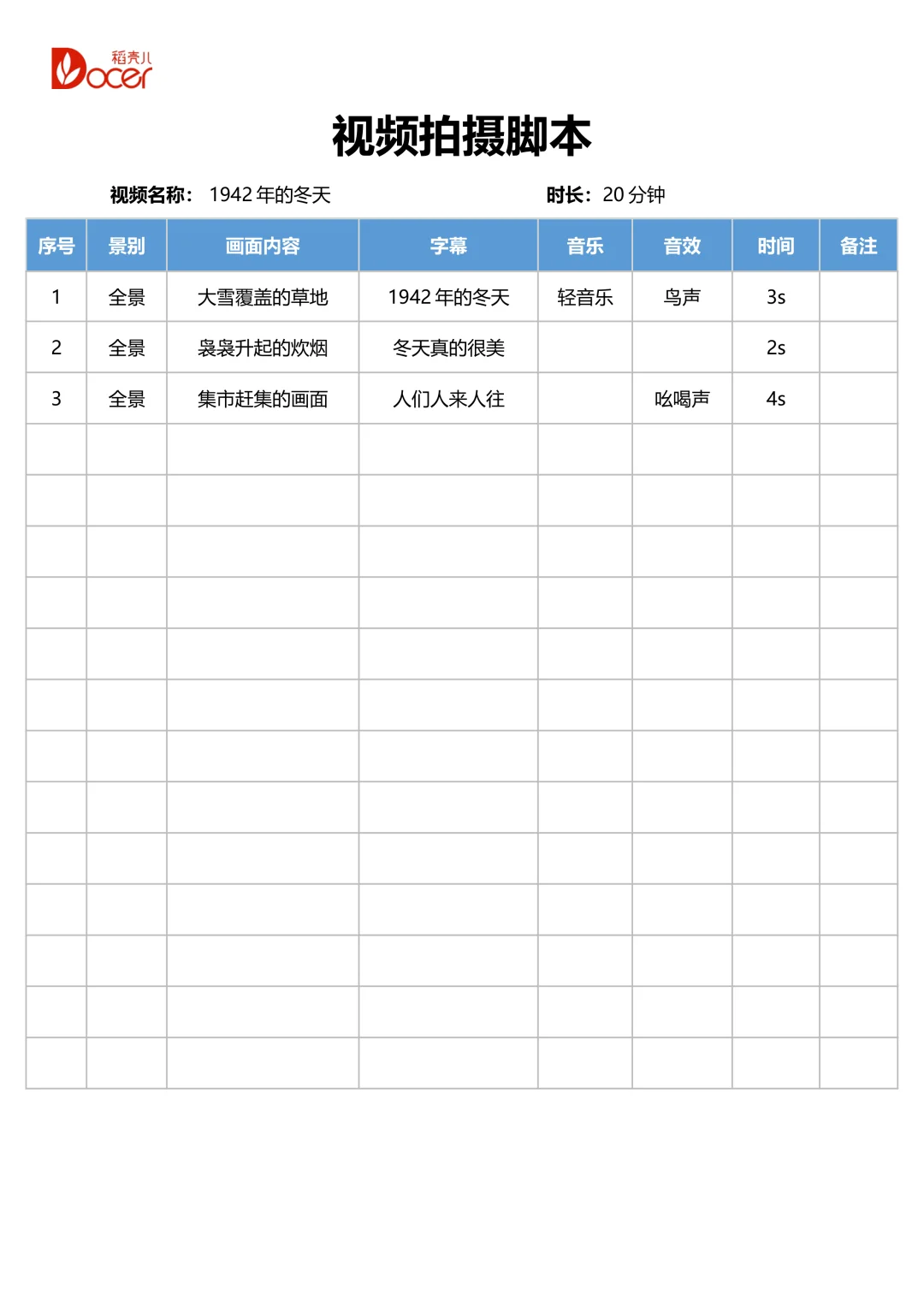 分镜头脚本模板短视频运营剪辑变现全能指南