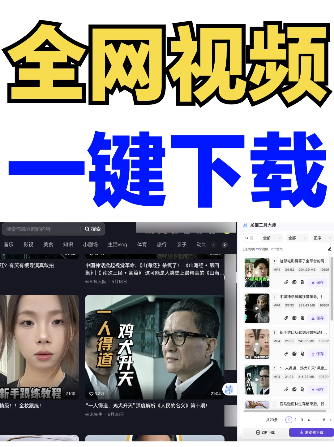 全网视频一键下载无水印无限次