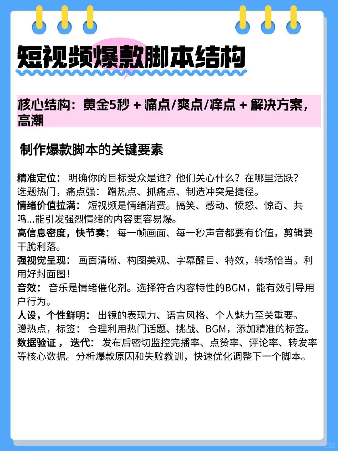爆🔥短视频，脚本该怎么写⁉️