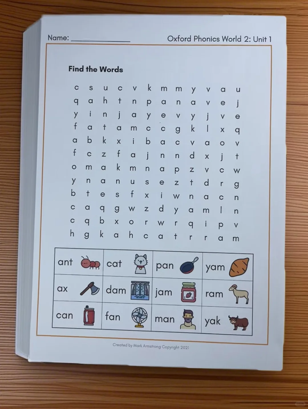 5000页牛津自然拼读游戏作业纸谁还没有？