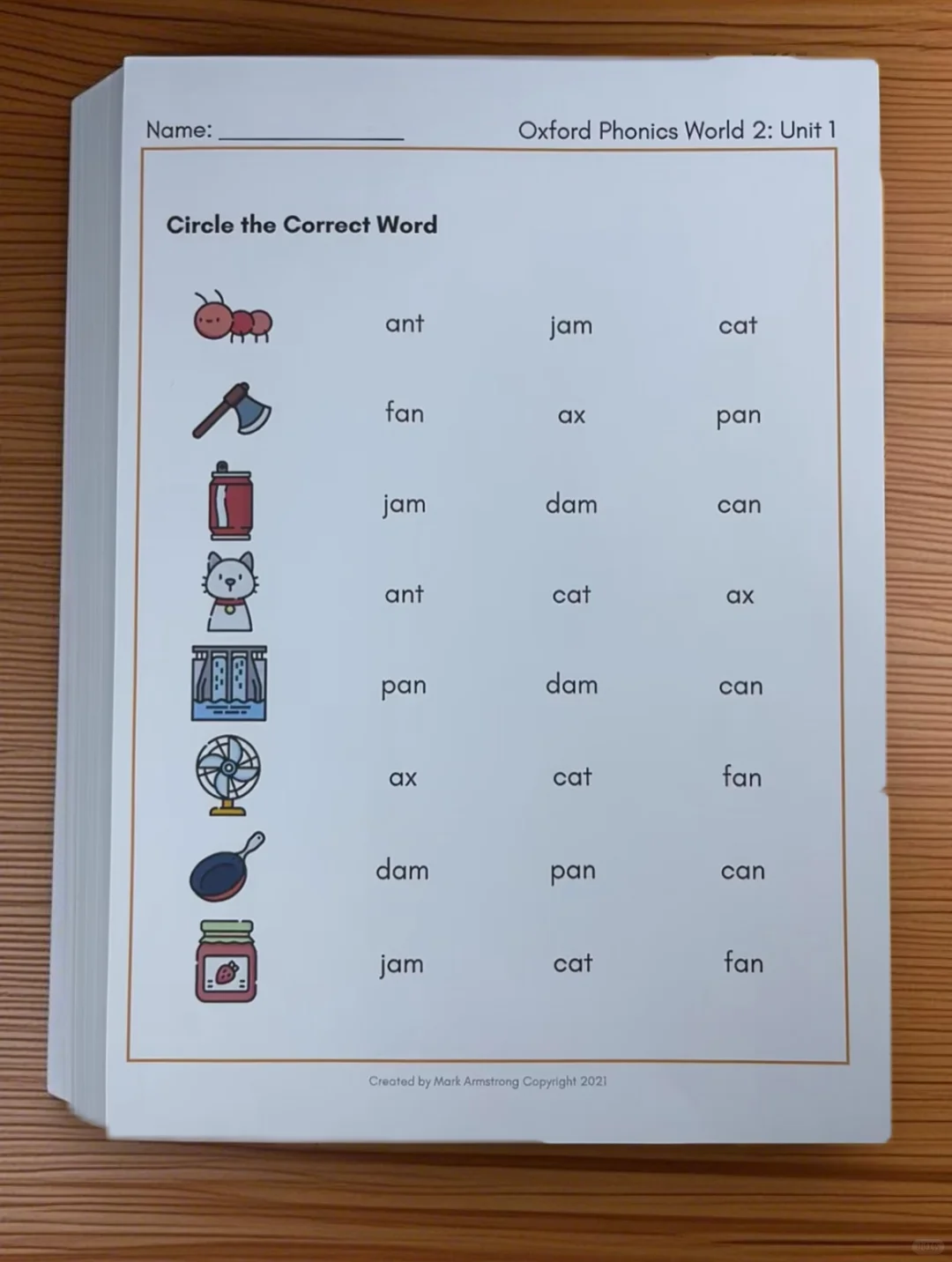 5000页牛津自然拼读游戏作业纸谁还没有？