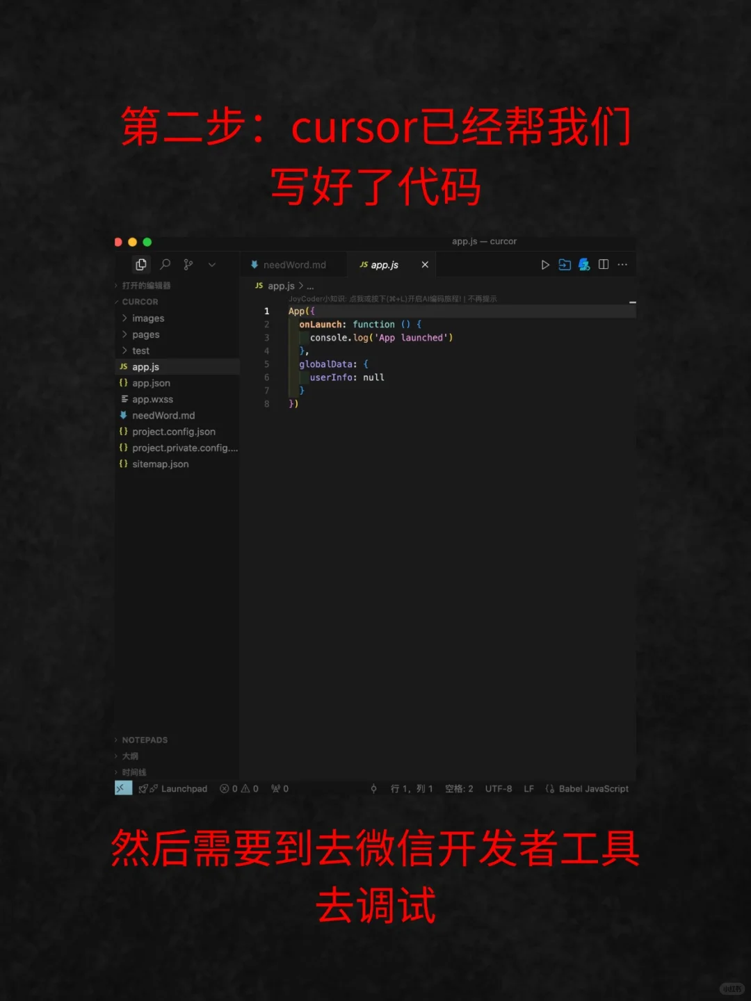 小白用cursor半小时手撕小程序