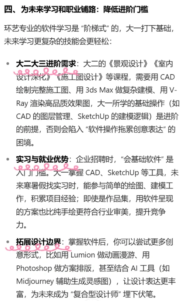环境设计大一学软件到底有什么用呢？