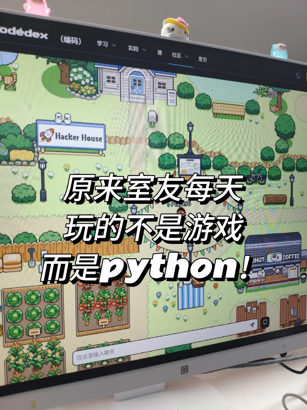 原来室友每天偷玩的不是游戏，而是python！
