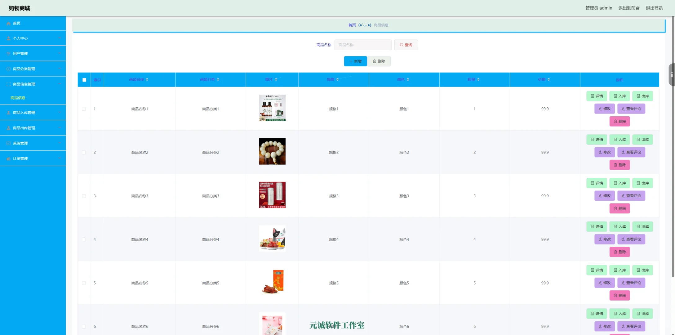 JAVA EE基于SSM框架的购物商城系统源码