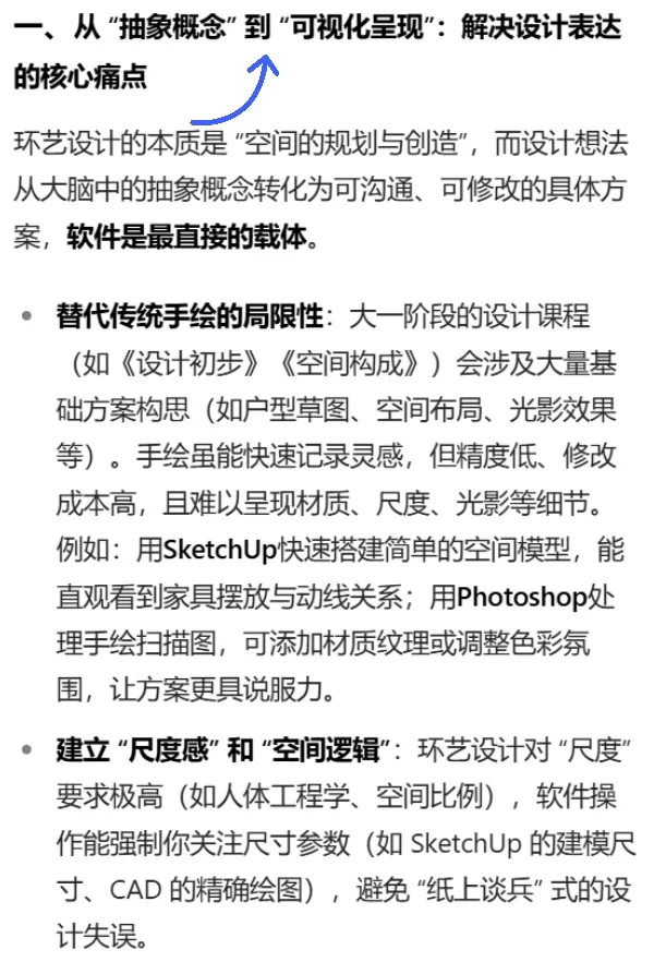 环艺专业大一学软件到底有什么用呢？