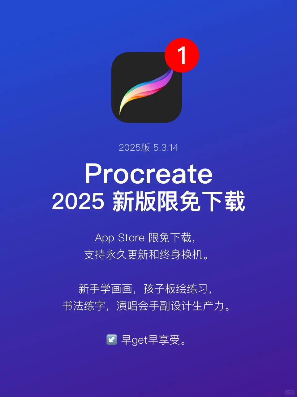 Procreate2025免费版！我给你们弄来了😭