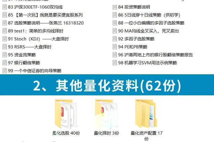 量化投资策略源码程序模型量化交易策略分析