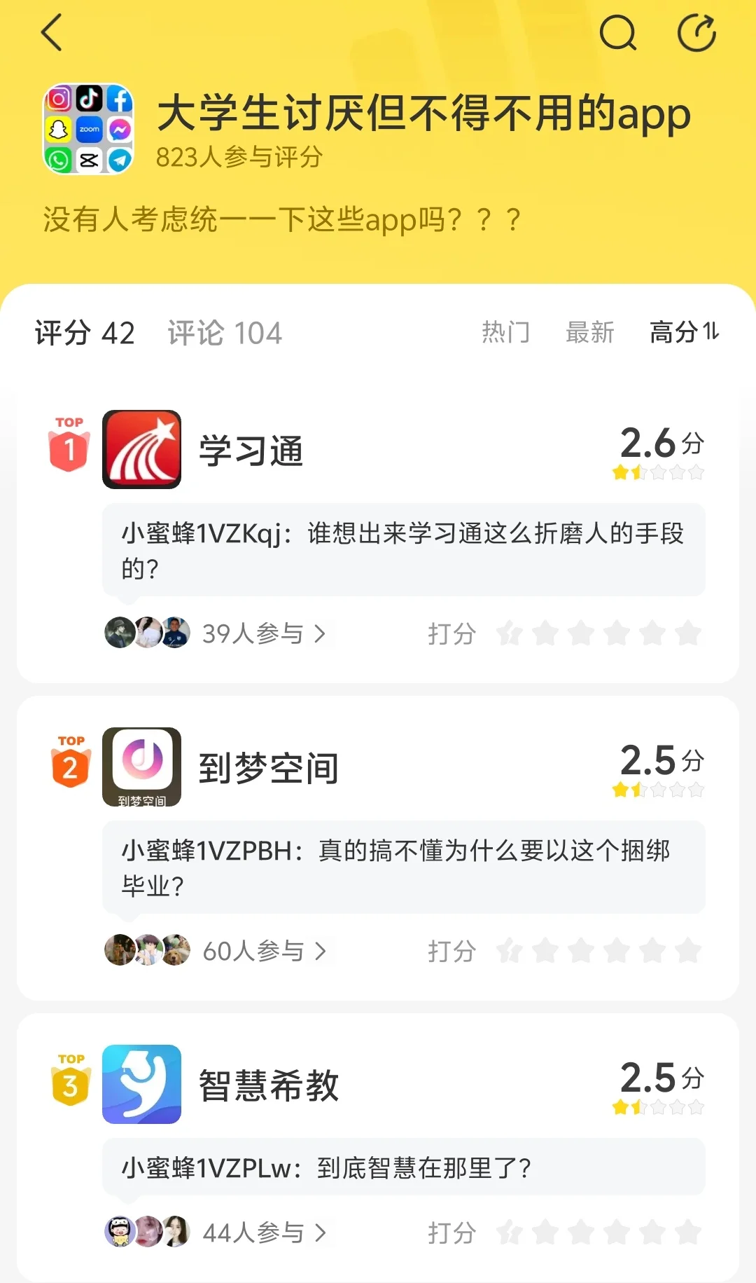 我不信大学生的手机里面没有这些APP