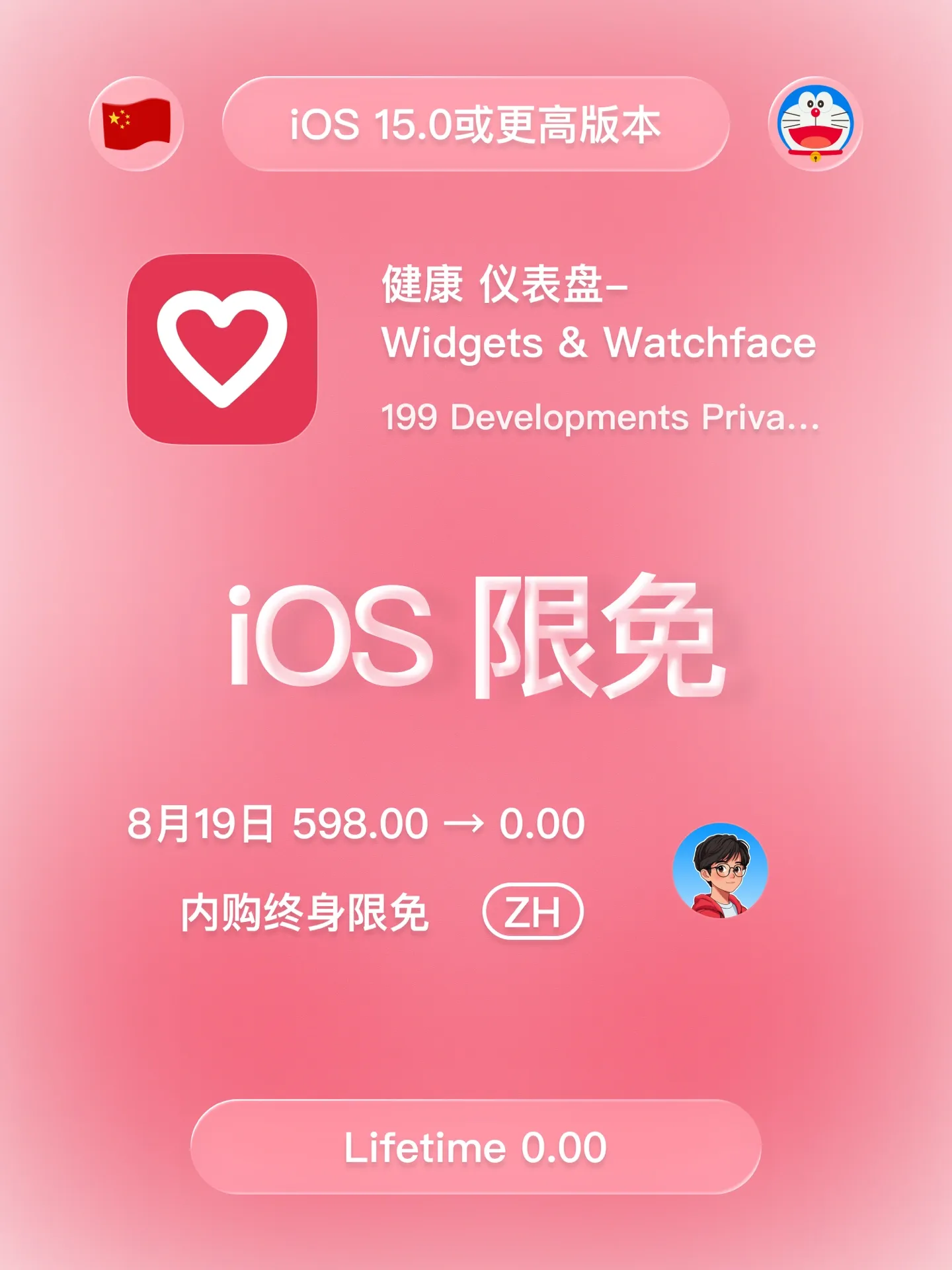 iOS 限免 - 个性化健康仪表盘