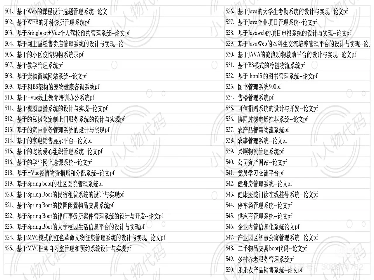 福利-800套springboot项目源码分享