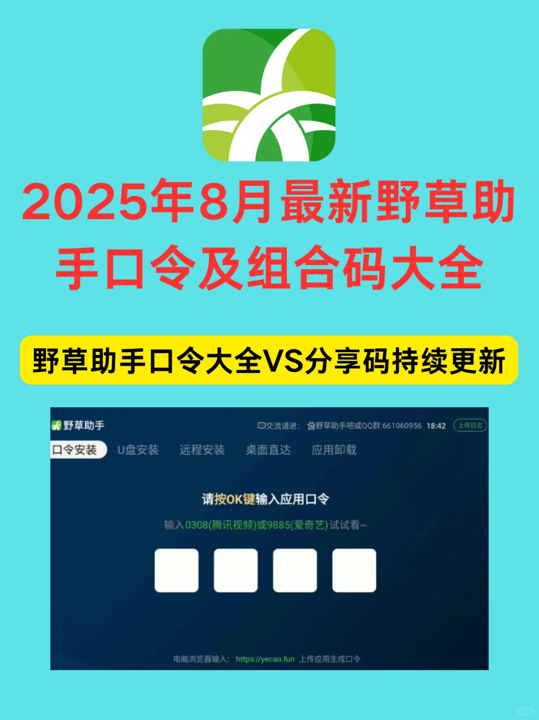 🌿2025野草助手🔑最新口令来啦！