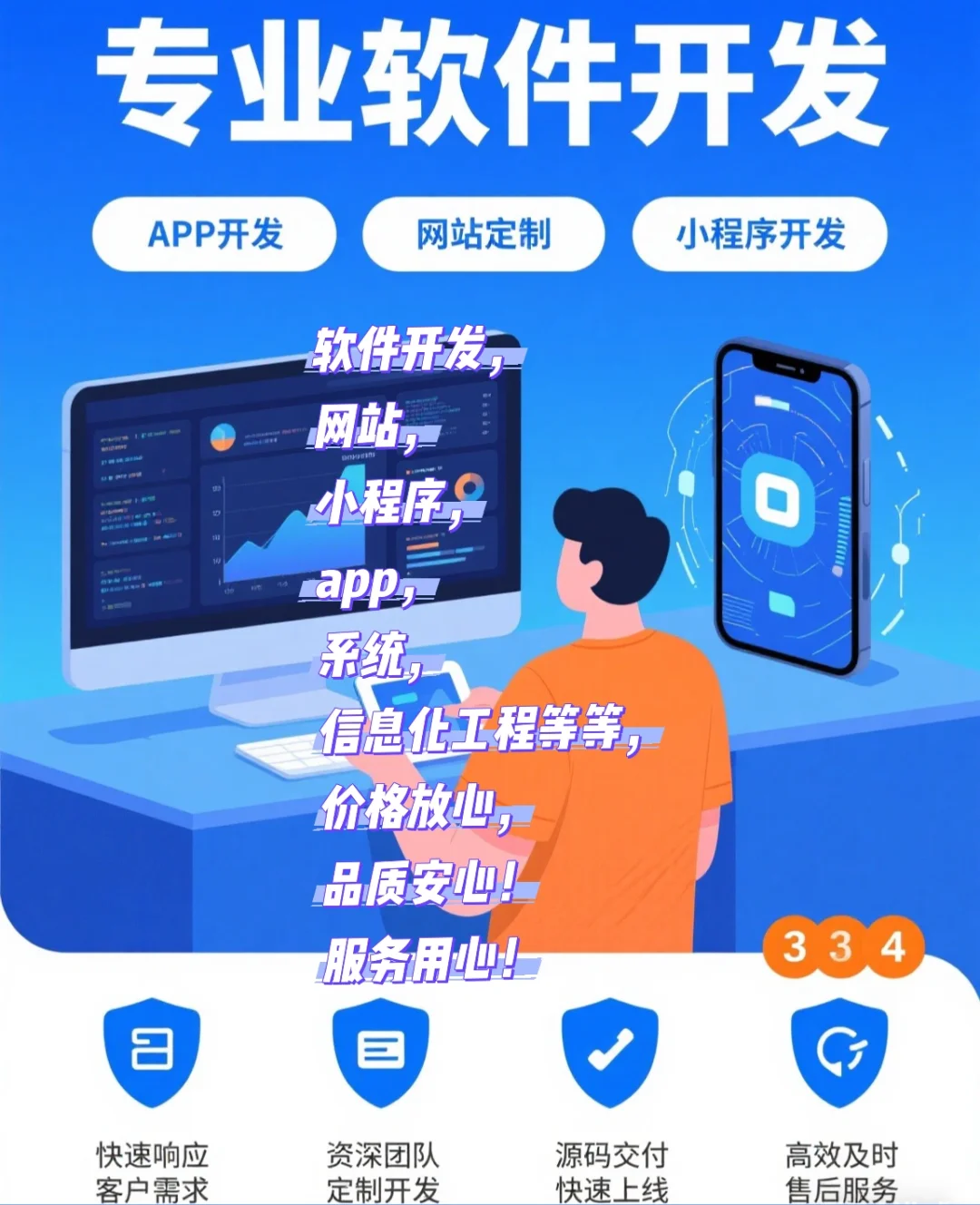 软件开发，小程序，源码交付