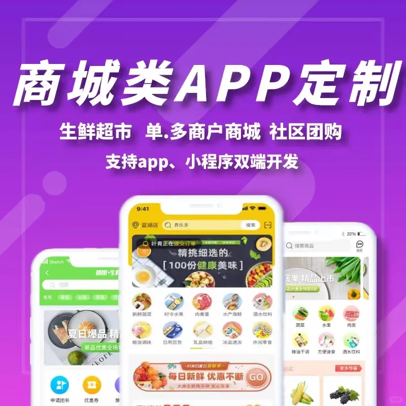 多端商城类app小程序开发源码交付