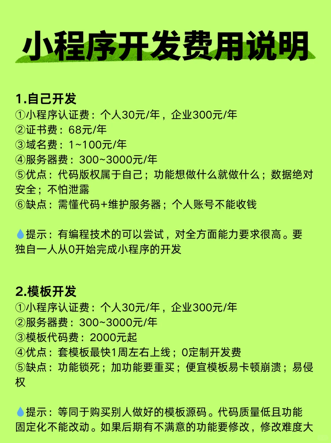 开发小程序需要多少钱？小程序开发费用说明
