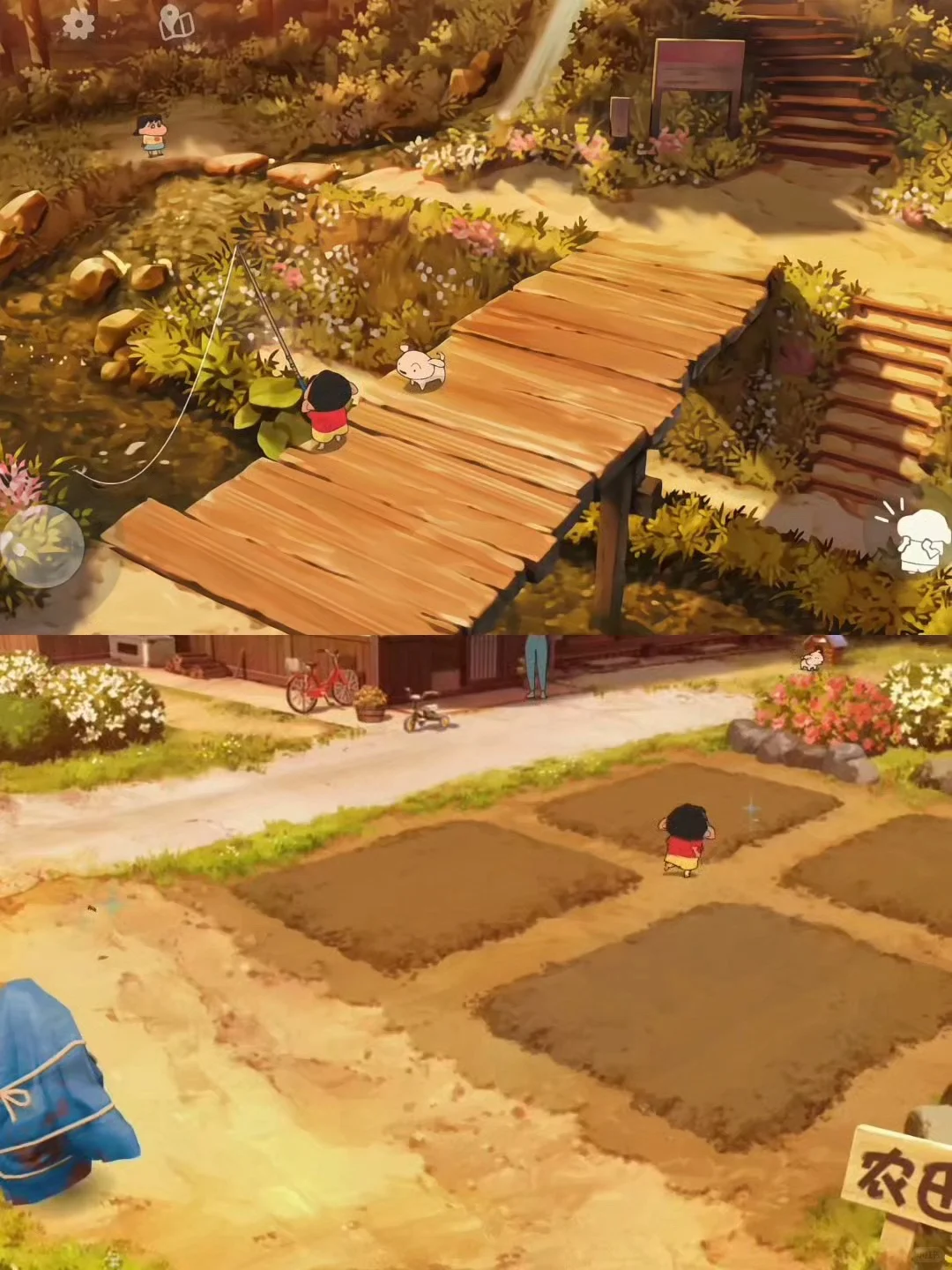 蜡笔小新煤炭镇的小白安卓苹果都能玩！