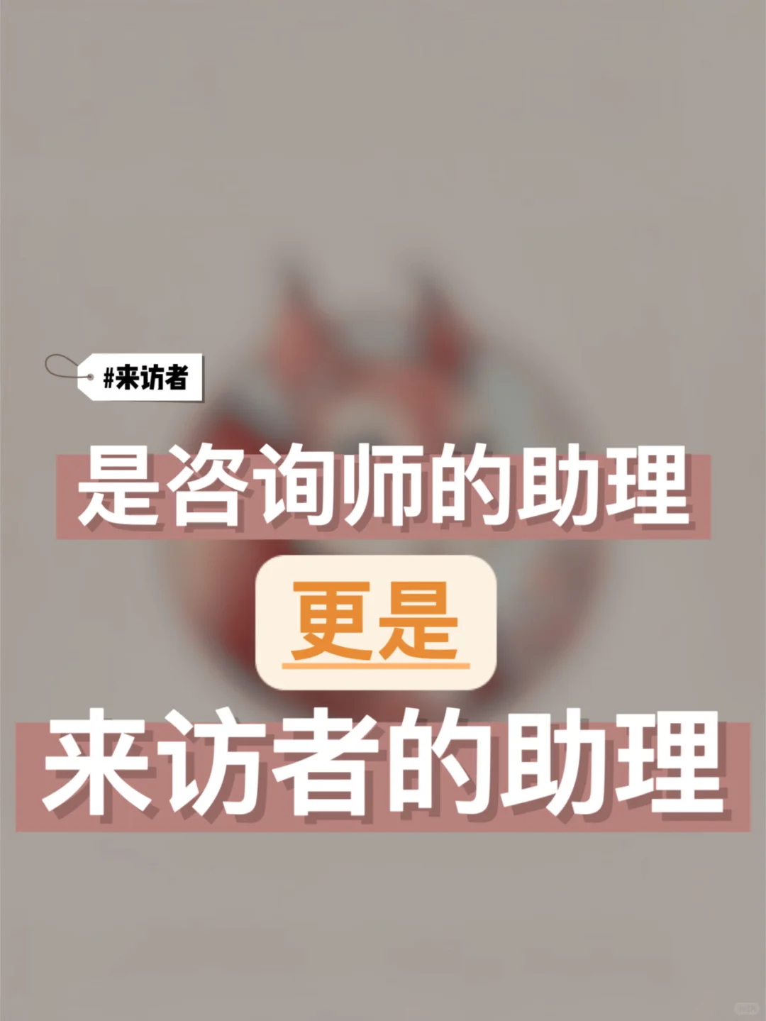 是咨询师的助理，更是想咨询的你的助理❤️