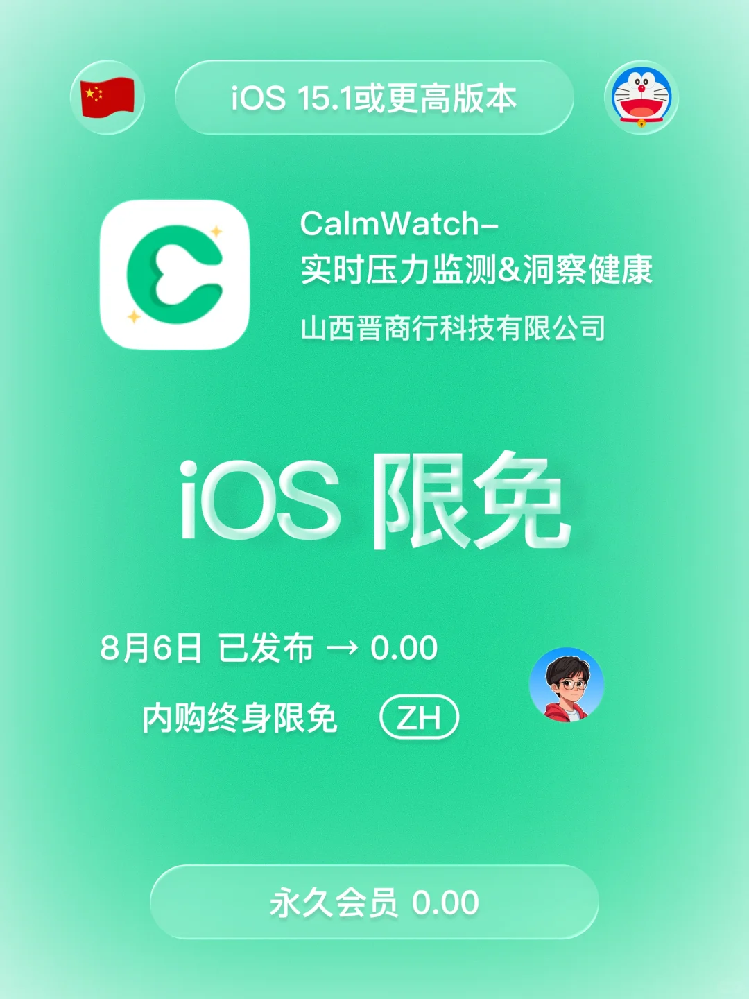 iOS 限免 - 实时压力监测