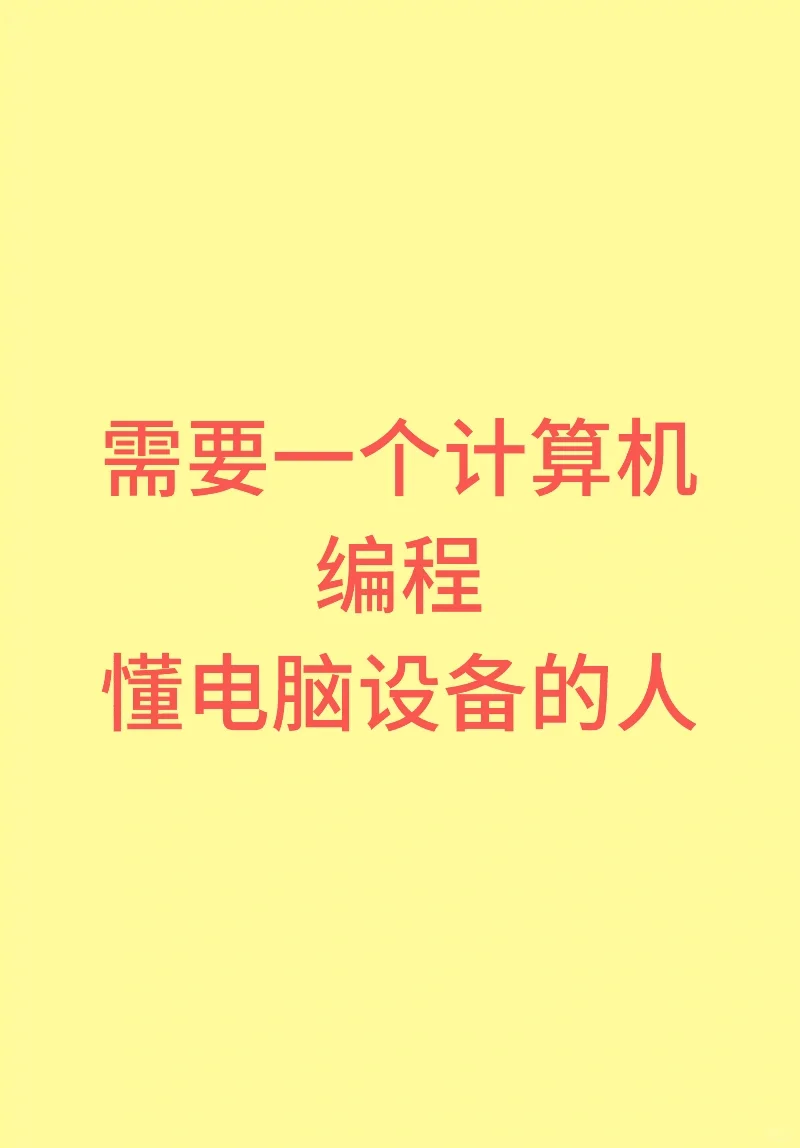 想找一个懂电脑程序的咨询些问题