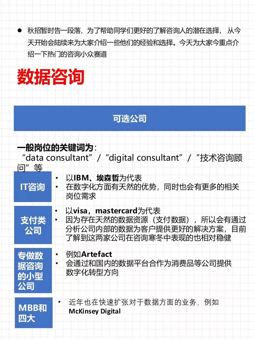 咨询人的小众赛道—数据咨询