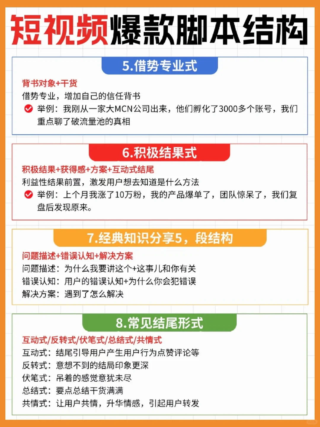 短视频爆款脚本结构，直接抄作业❗❗❗