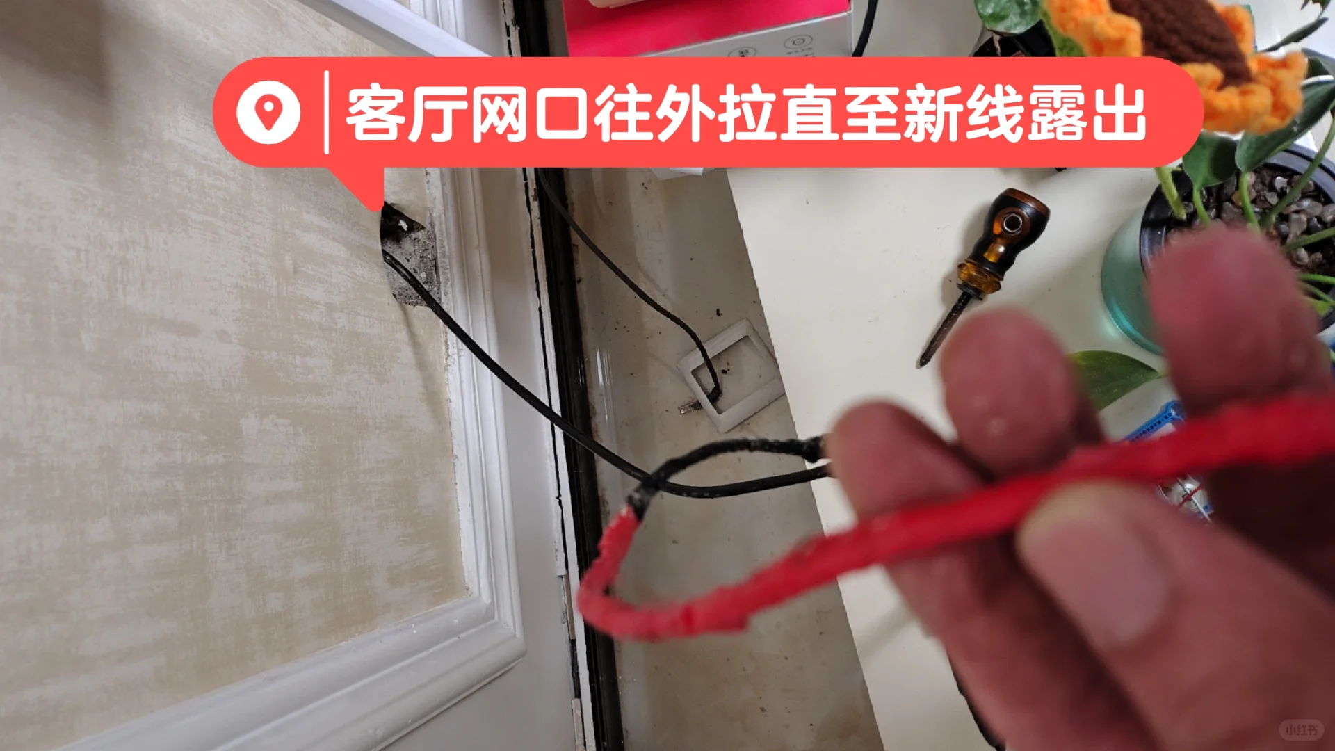 自己动手更换客厅超五类网线