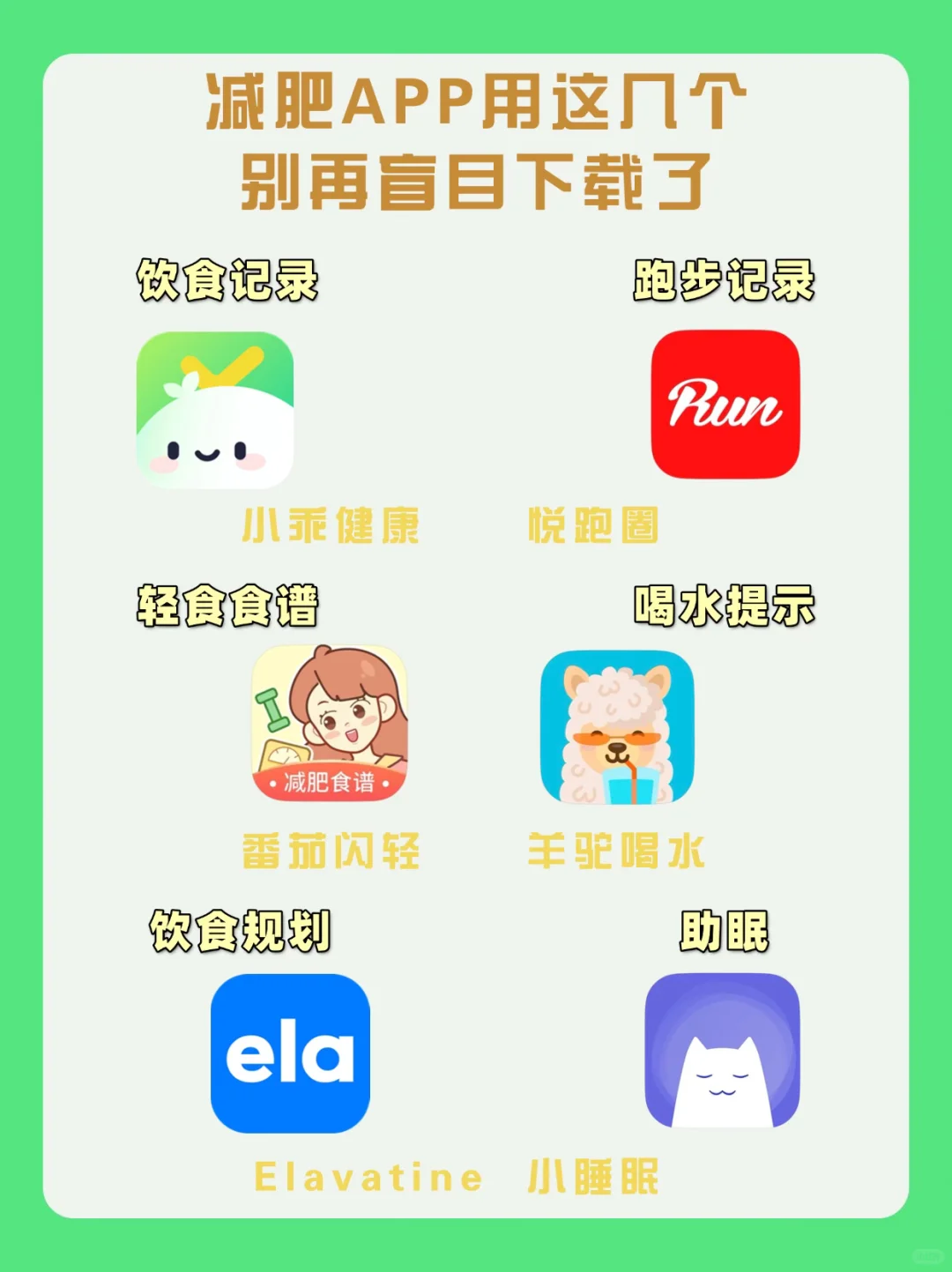 这些减肥APP真香，别再乱下载了