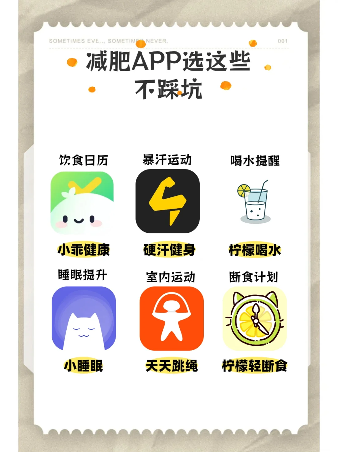 减肥健身相关APP推荐合集