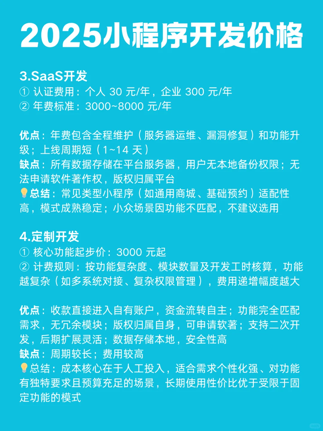2025开发小程序需要多少钱？小程序开发费用